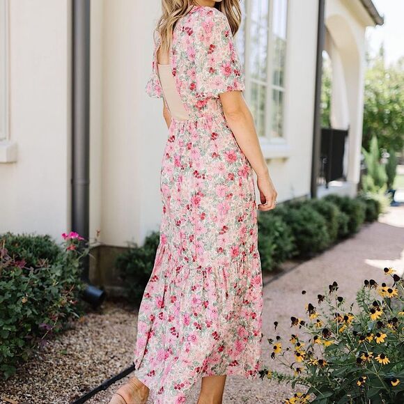 & Other Stories Printed Puff Sleeve Maxi Dress Size 2 • BLOGGER FAVORITE • - Picture 2 of 14